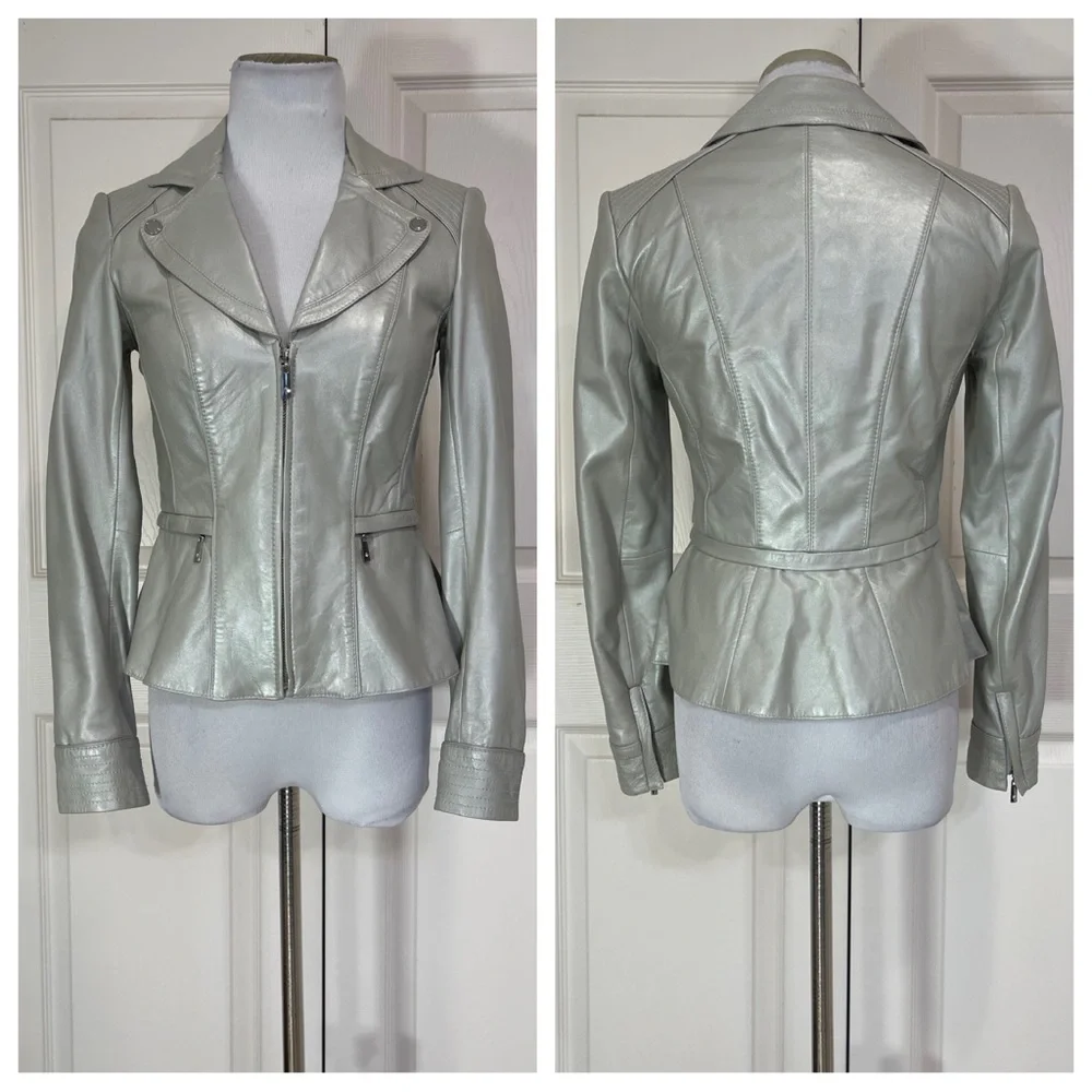 Leather! White House Black Market Leather Jacket